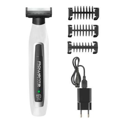 Aparatul hibrid de tuns, conturat și bărbierit Rowenta Forever Sharp TN6010F5, wet&dry, lame  inox cu tehnologie cu autoascutire, 3 piepteni, negru