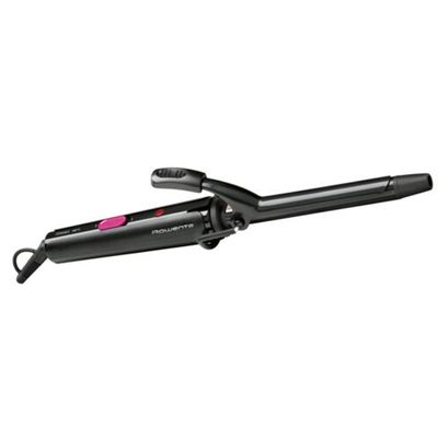 Ondulatorul Curling Tong Rowenta CF2133F0, înveliș ceramic, 180°C, 16mm, vârf rece, cablu 1.8m, negru&roz