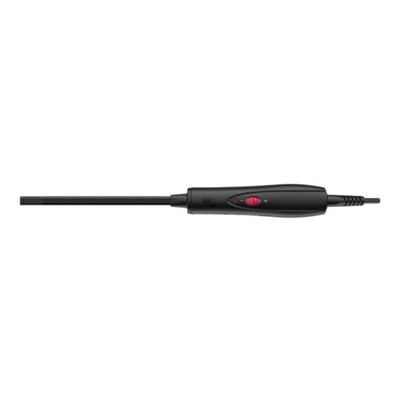 Ondulator  Rowenta Karl Lagerfeld Curls Forever CF311LF0, diametru 10mm, 180° C, învelis Keratin&Shine, încalzire rapidă, mănușă de protecție, cablul 1.8m, negru&roșu