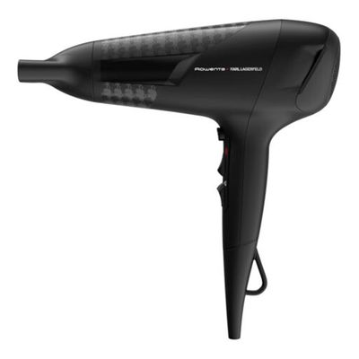 Uscător de păr Studio Dry Rowenta x Karl Lagerfeld CV581LF0, 2100W, Tehnologie Effiwatts, 6 trepte de viteza si temperatura, Tehnologie Thermo Control, Negru