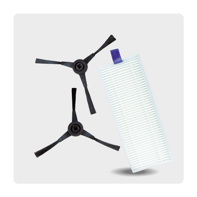 Kit filtru de inalta performanta si perii laterale ZR130002, pentru aspirator robot Rowenta X-Plorer S130 AI