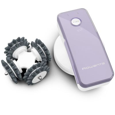 Aparat de masaj Rowenta Body Sculpt LY4000, oprire automata, autonomie 20 minute, husa pentru depozitare, 2 trepte rotatie, alb & violet