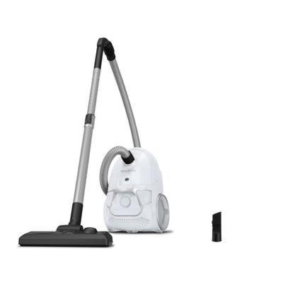 Aspirator cu sac Rowenta Compact Power RO3927EA, 750W, filtrare 2 nivele 99.98%, recipient sac 3L, raza de operare 8.8m, alb