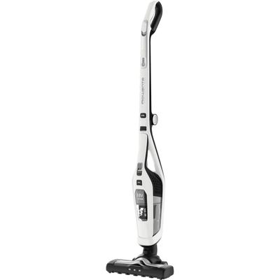 Aspirator vertical 2in1 Dual Force Rowenta RH6737WH, 100W, 18V, autonomie 45 min, 2 viteze, recipient 0.6L, pliabil, alb