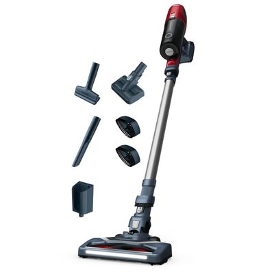 Aspirator vertical Rowenta X-PERT 6.60 RH6877WO, 2 in 1, autonomie 45 minute, mod Eco, functie Boost, rosu & gri