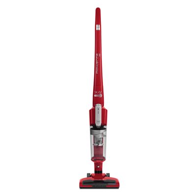 Aspirator vertical Rowenta Air Force Light RH6543, autonomie max 30 min, iluminare cu led, recipient 0.65L, filtru spumă, Roșu