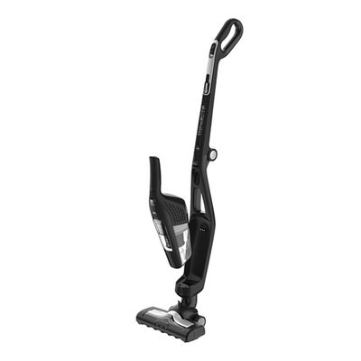 Aspirator vertical Rowenta 2 în 1 Dual Force RH6735WH, autonomie max 45 min, reîncărcare 5 ore, iluminare cu led, pliabil, recipient 0.6L, filtru spumă, negru