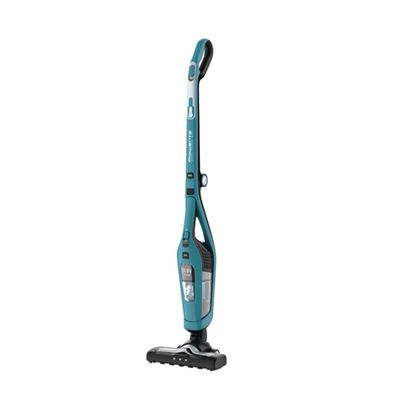 Aspirator vertical 2 în 1 Dual Force Cyclonic Rowenta RH6751WO, 2 viteze, autonomie max 75 min, Recipient 0.6 L, albastru/negru