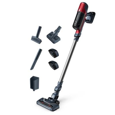 Aspirator vertical Rowenta X-PERT 6.60 RH6877WO, 2 in 1, autonomie 45 minute, mod Eco, functie Boost, rosu & gri