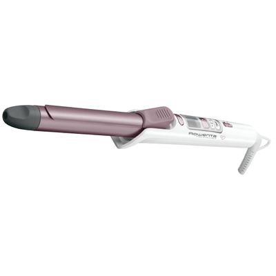 Ondulator de păr Rowenta Premium Care Precious Curls CF3460F0, 8 trepte de temperatură 130 - 200 °C, Cronometru, Cashmere Keratin, alb