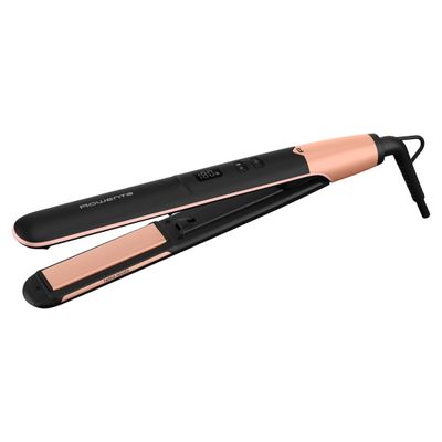 Placă de păr Rowenta Express Shine SF4620F0, 210 grade, înveliș ceramic, 8 trepte de temperatură, negru
