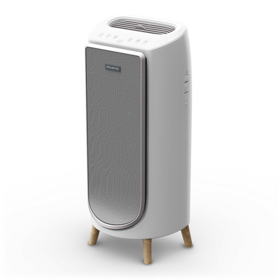 Purificator Intense Pure Air Home PU6180F0, sistem de filtrare HEPA, 5 trepte de viteza, 3 trepte de filtrare, 60 W, alb & gri