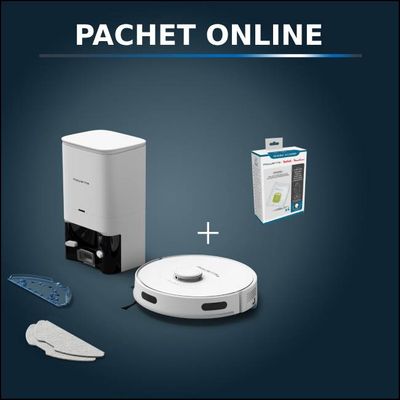 Pachet PROMO Rowenta Aspirator robot Rowenta X-Plorer S75 S+ RR8587WH si Rezerve saci ZR200940 Pachet PROMO Rowenta Aspirator robot Rowenta X-Plorer S75 S+ RR8587WH si Rezerve saci ZR200940