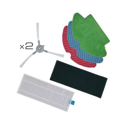 Kit Rowenta ZR793000,  2 periute laterale + laveta din fibre + laveta standard + laveta antialergica + filtru, S95