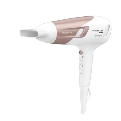 Uscator de par Rowenta Studio Dry Glow CV5830F0, 2300W, 6 trepte viteza, tehnologie Thermo Control, alb