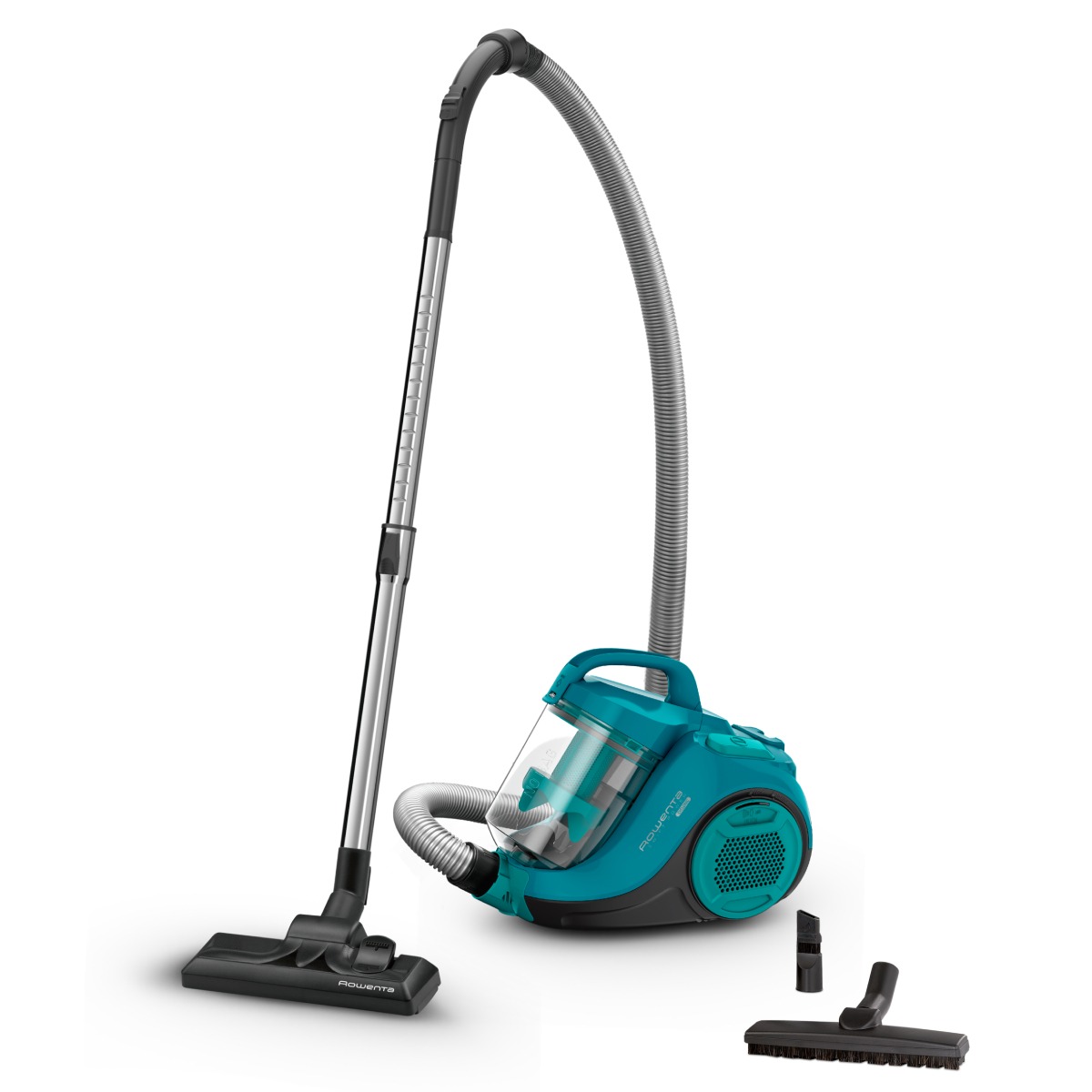 Aspirator fară sac Rowenta Swift Power Cyclonic RO2932EA  750 W  3 niveluri de filtrare  Tehnologie Effiwatts  suprafata de acoperire 7.2m negru
